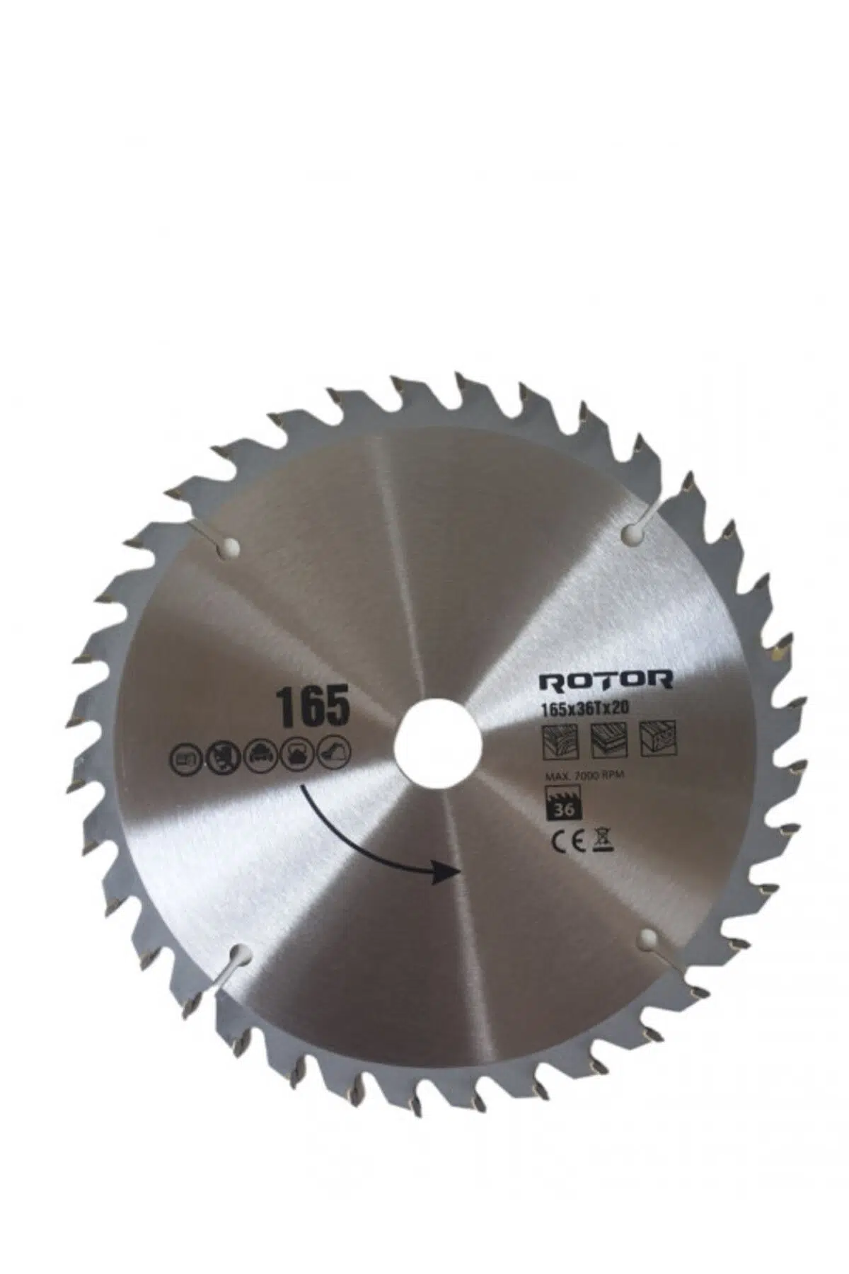 Daire Testere Bıçağı 165x20 36T Ahşap kesme diski