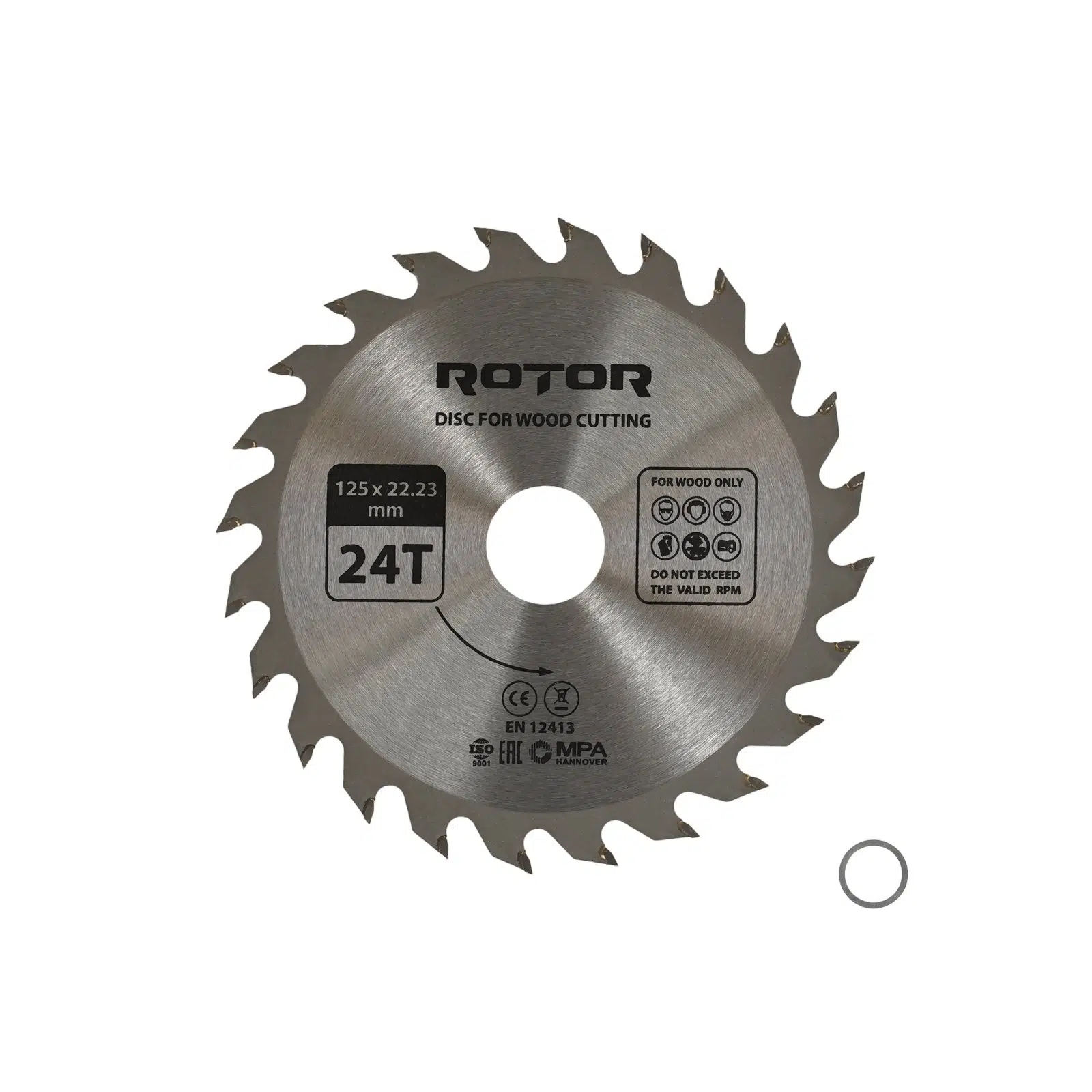 Ahşap kesme diski ROTOR 125*22,23 24T