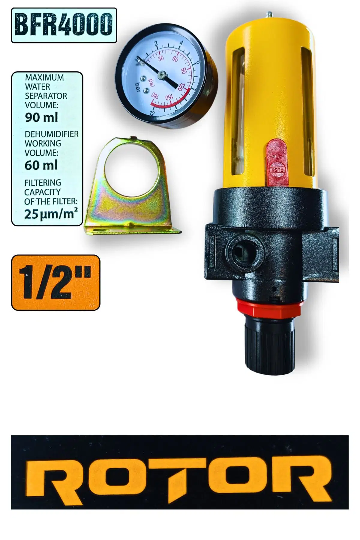 BFR4000 Redüktörlü ve Dedektörlü Kompresör Yağ Filtresi