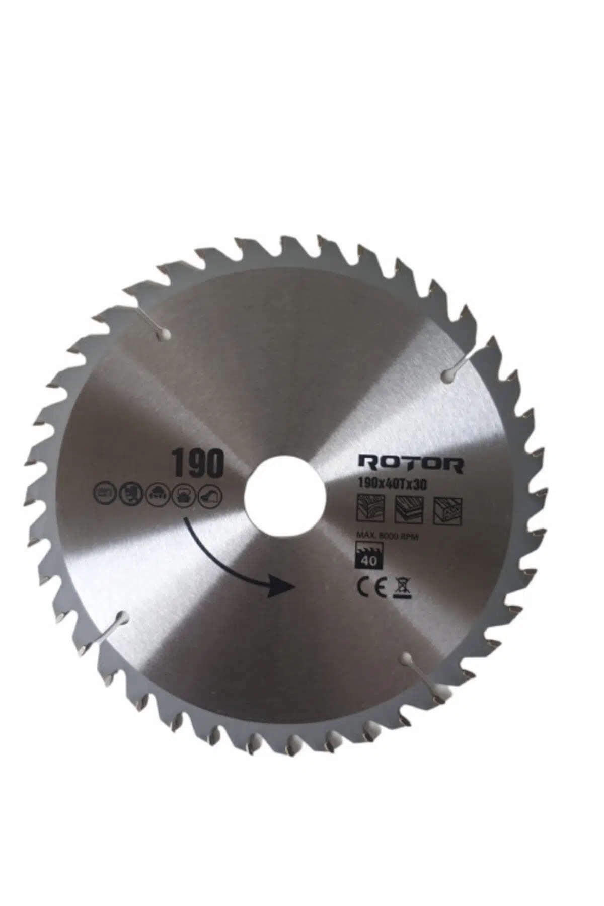 Daire Testere Bıçağı 190x30 40t Ahşap Kesme Diski