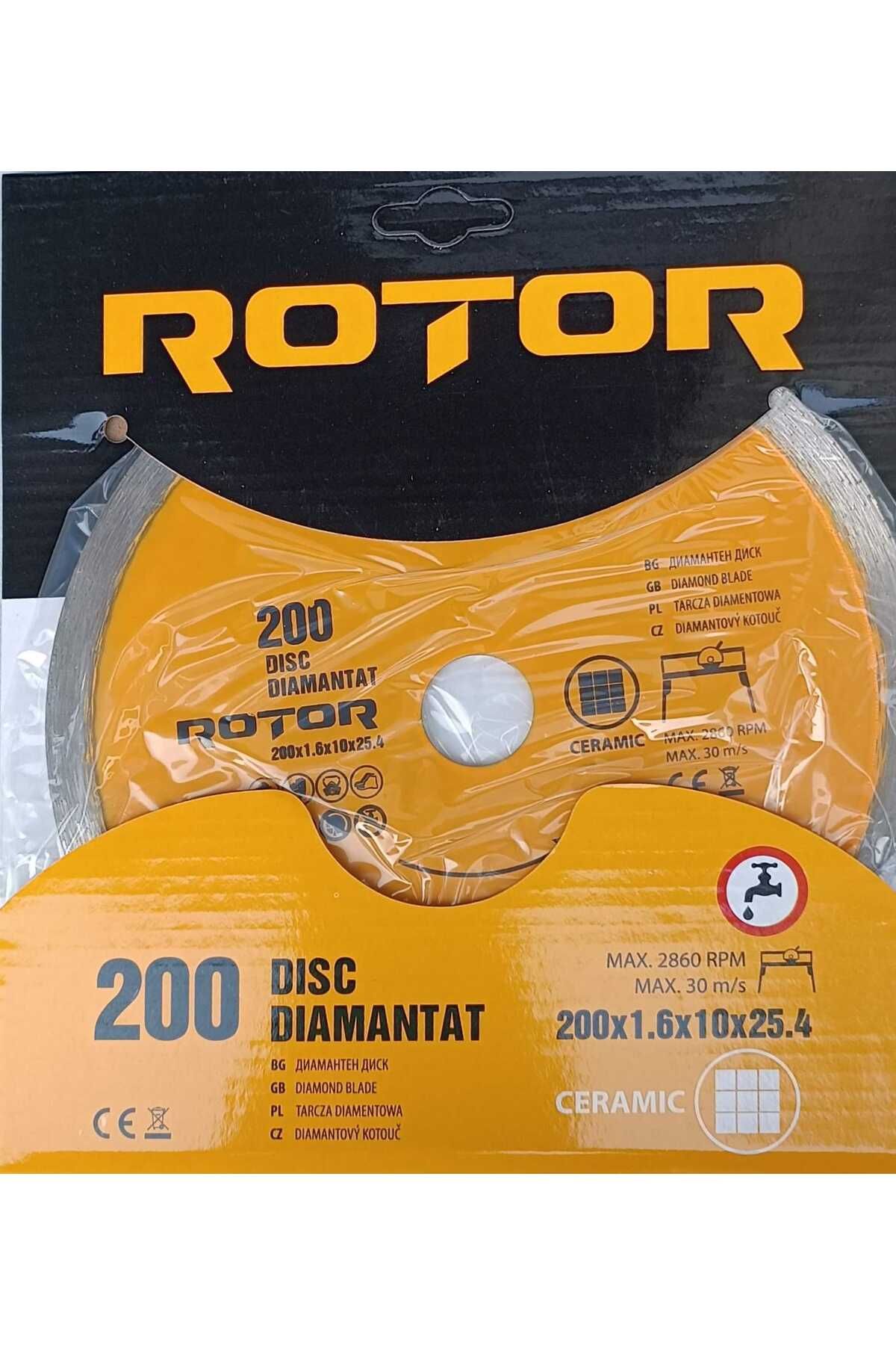 Elmas Kesme Testere Diski 200x1.6x25.4 (DÜZ) - Seramik, Taş ve Mermer kesmek için