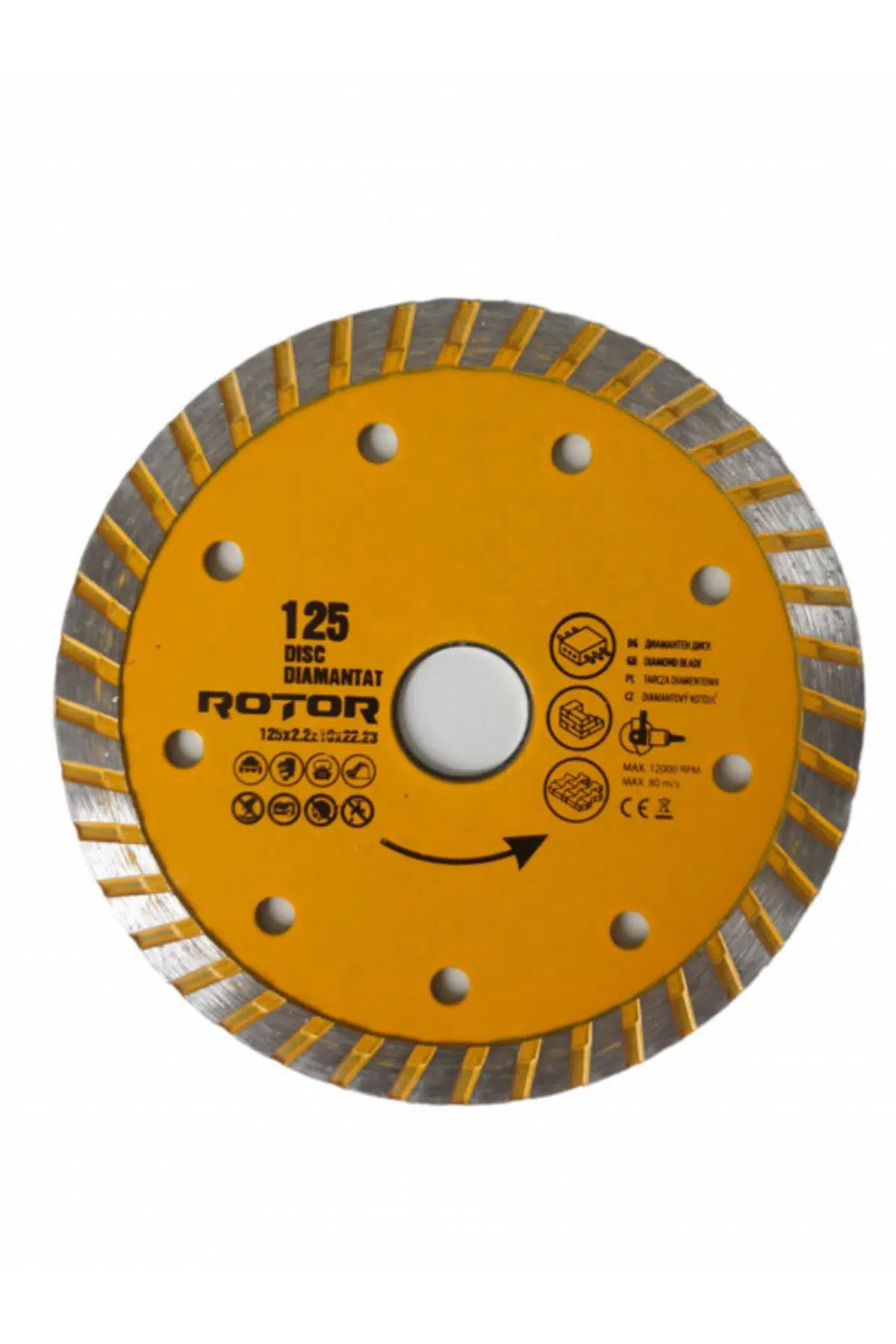 Seramik Kesme Elmas Kesici Disk 230x3.1x10x22.23 (TURBO SEGMENTLİ) - Seramik, Taş Ve Mermer Kesmek Için