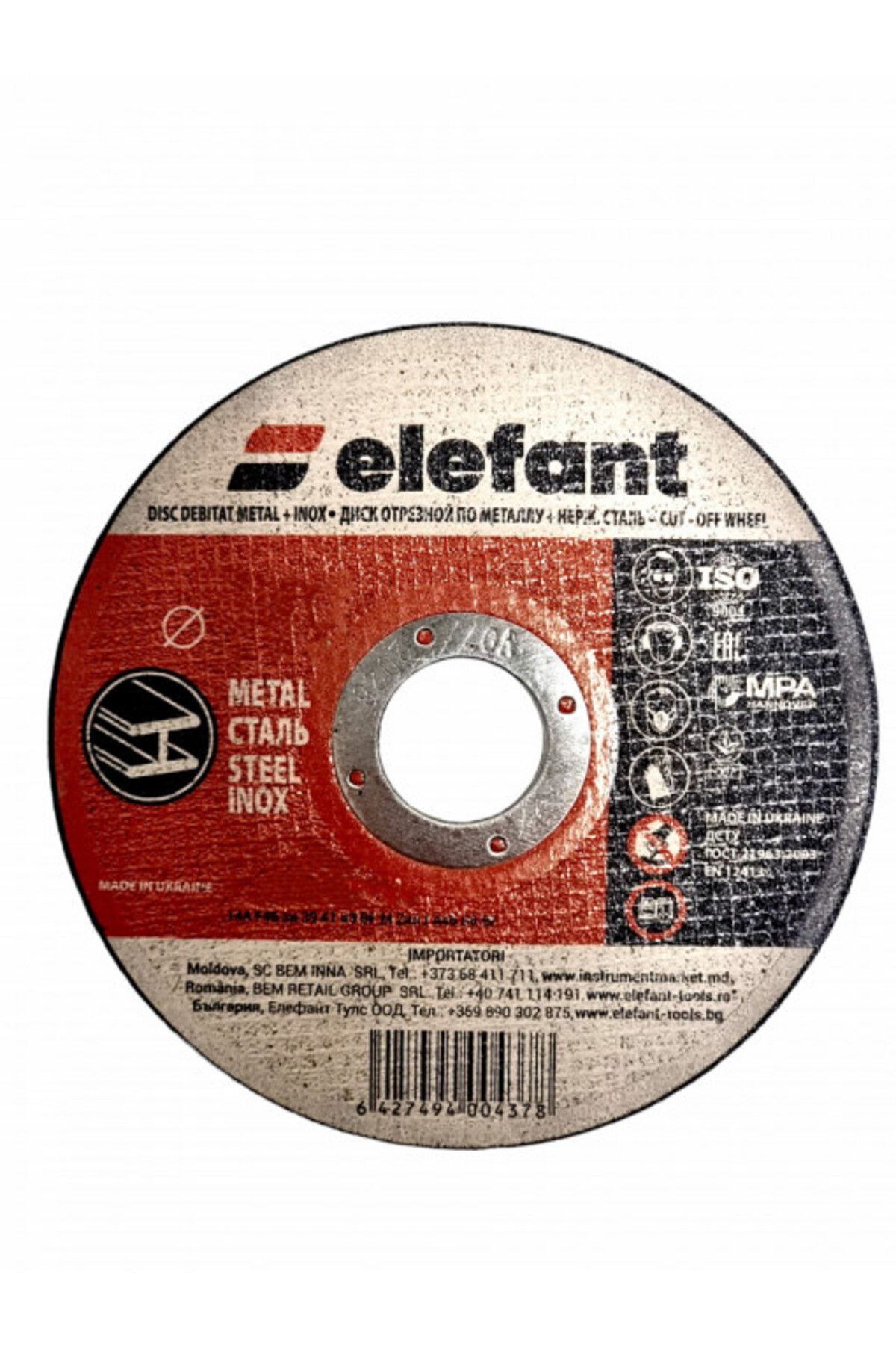 metal+paslanmaz çelik için aşındırıcı disk Paket 40 Adet 115*1.2*22.23