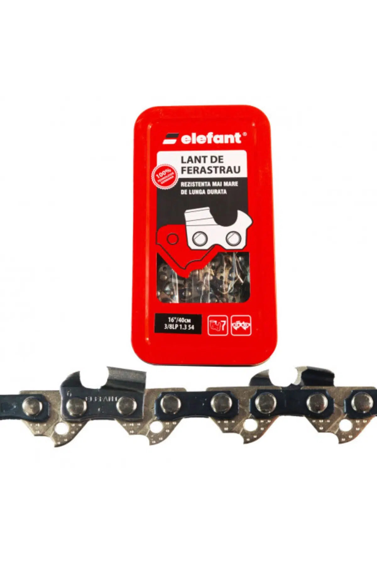 Motorlu testere zinciri: zincir adımı 3/8LP, pala oluğu: 1,3 mm, T54 - 27 DİŞ (16