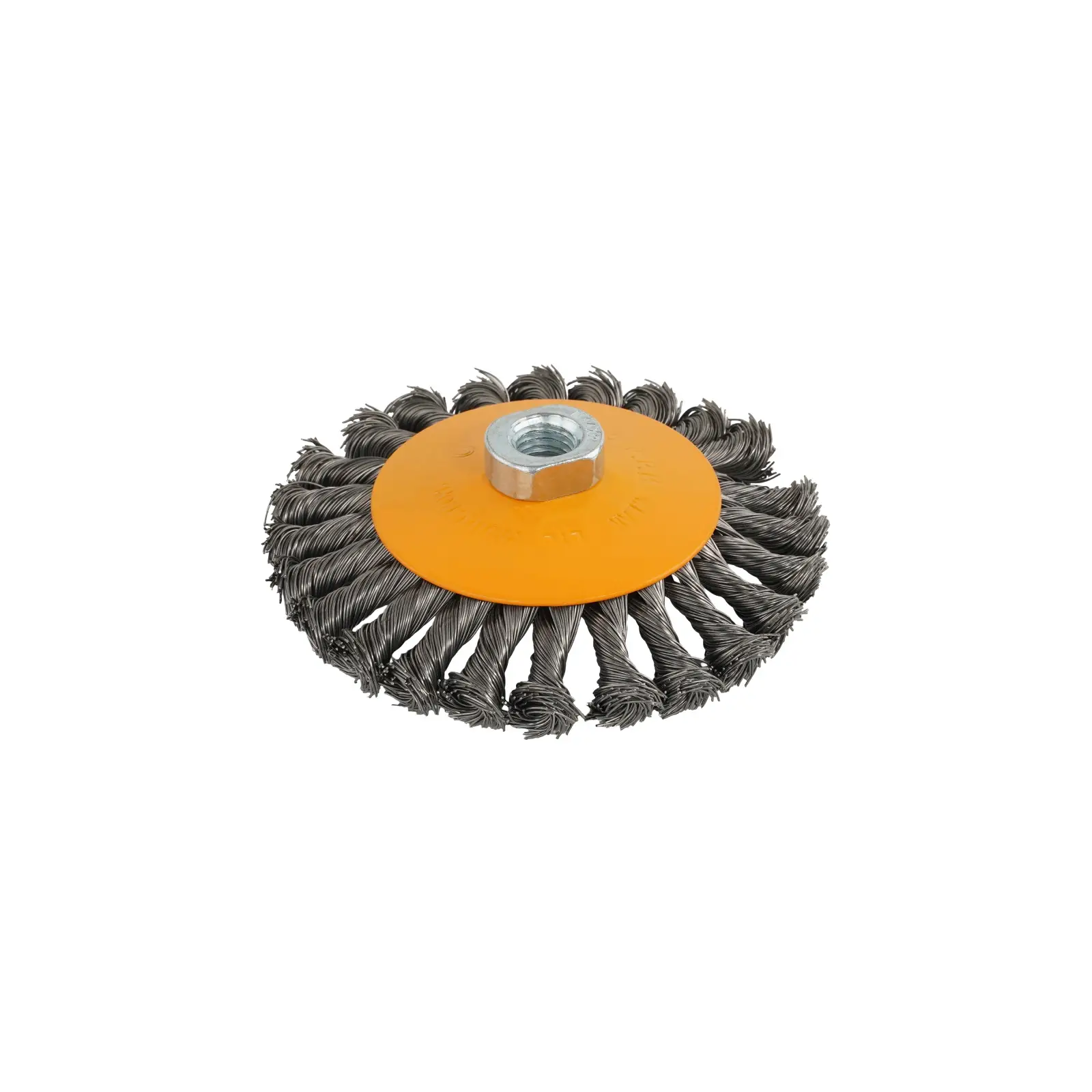 ROTOR 125mm M14 düğümlü konik tel fırça
