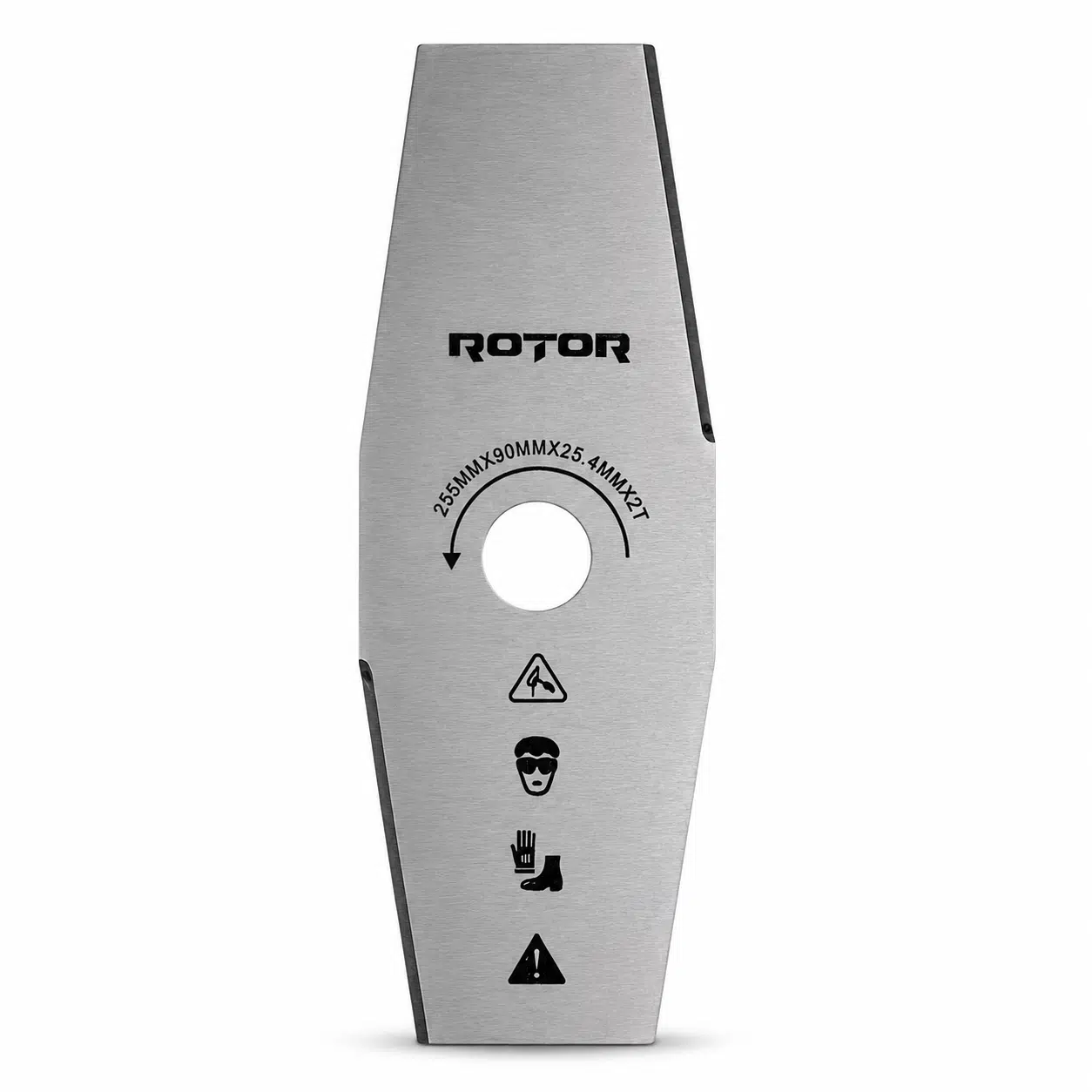 ROTOR 2T Düz Motorlu Tırpan Bıçağı 255x25,4x1,6 mm