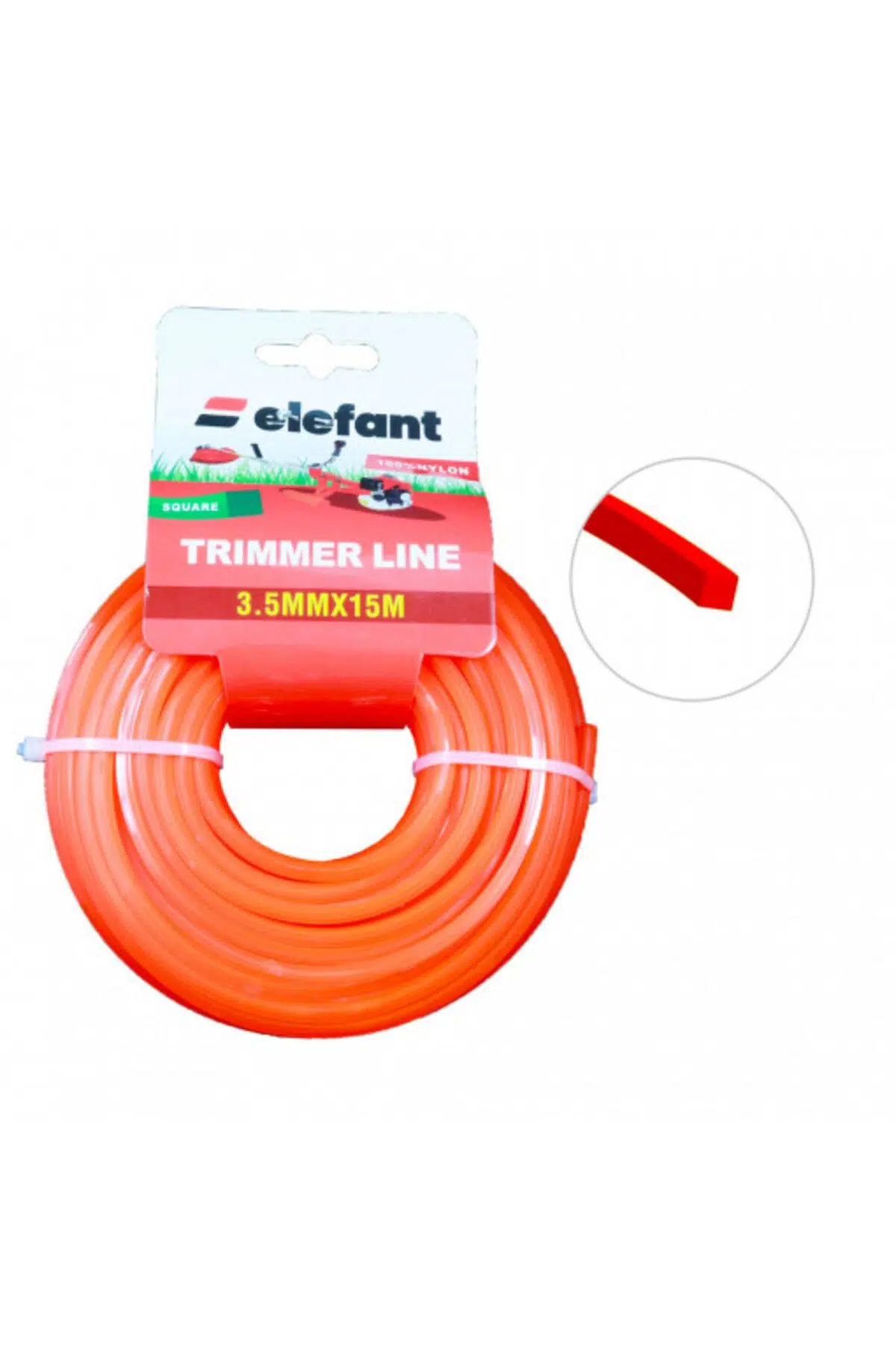 Tırpan Misinası Motorlu Tırpan KARE Misina 3,5mm x 15 metre