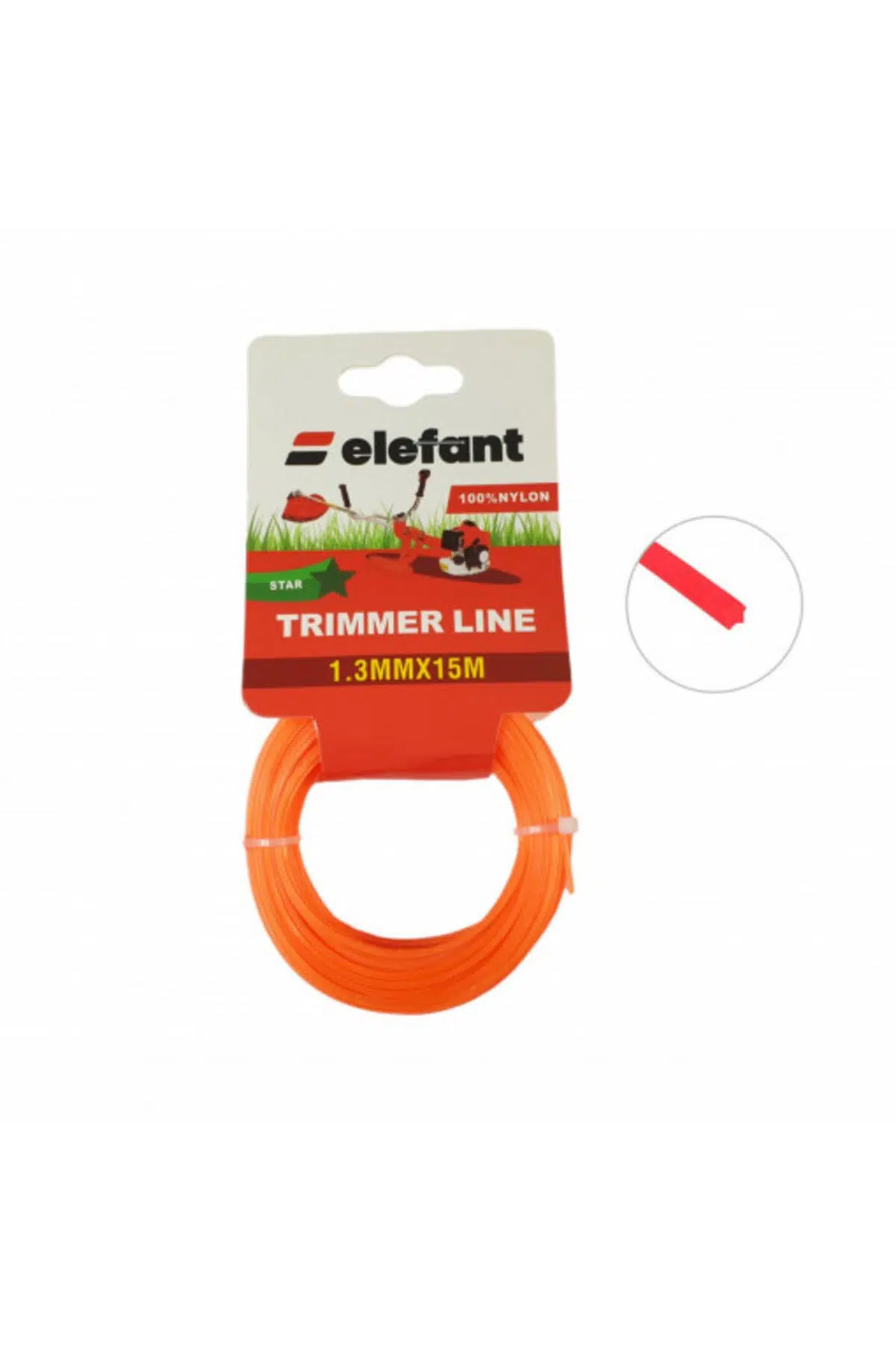 ELEFANT Tırpan Misinası Motorlu Tırpan Yıldız Misina 1,3mm x 15 metre