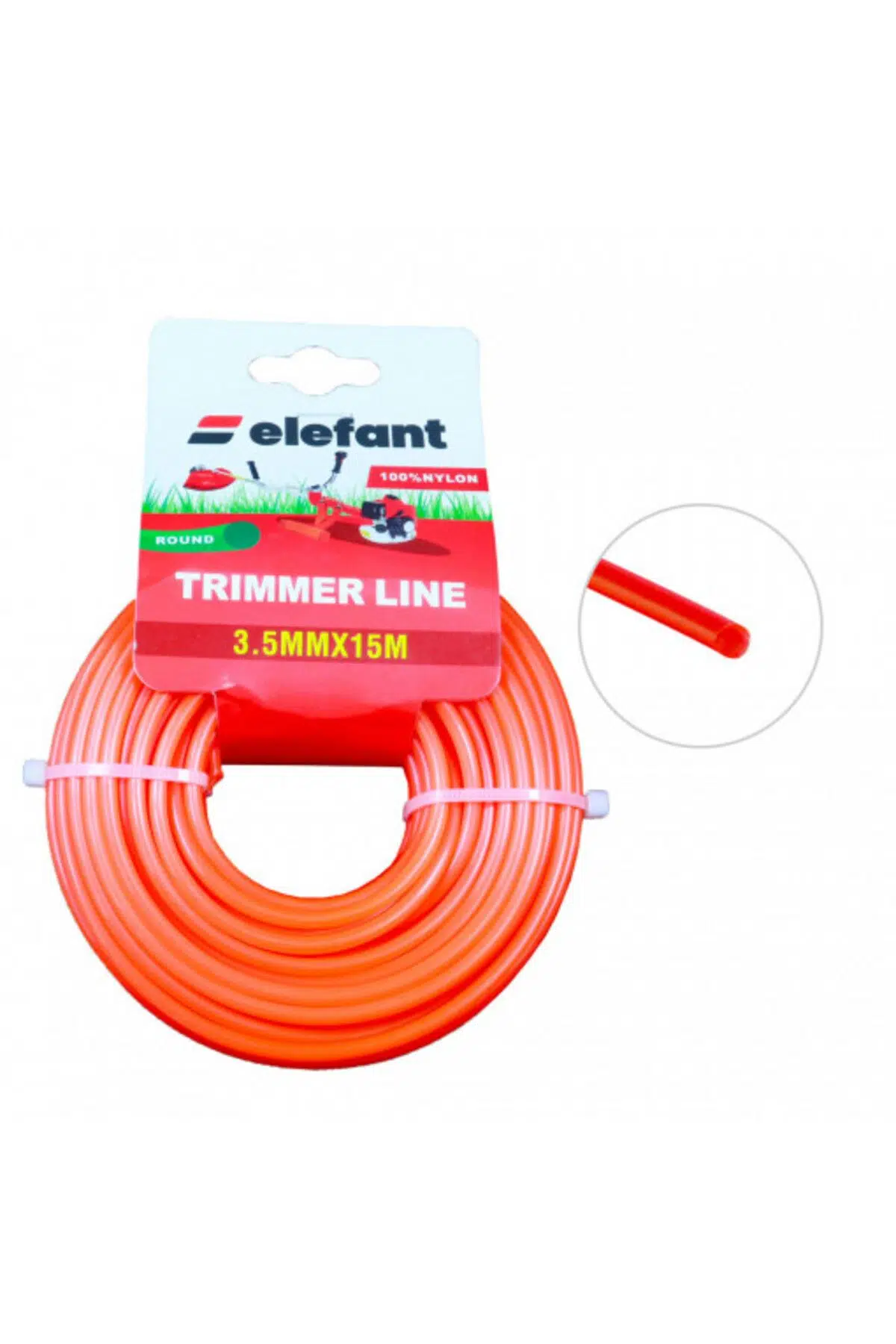 Tırpan Misinası Motorlu Tırpan Yuvarlak Misina 3,5mm x 15 metre