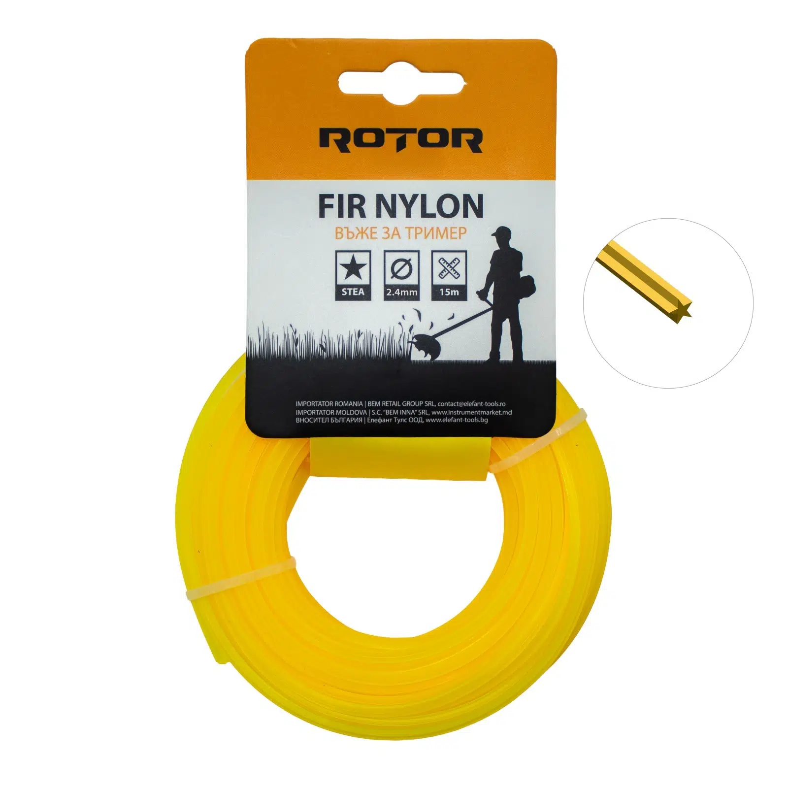 Yıldız Misina 2,4 mm x 15 m Motorlu Tırpan Misinası